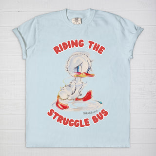 Riding the Struggle Bus Sad Duck T-Shirt