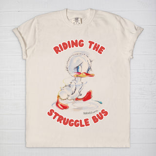 Riding the Struggle Bus Sad Duck T-Shirt