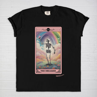 The Dreamer Tarot Card Skeleton T-Shirt