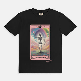 The Dreamer Tarot Card Skeleton T-Shirt