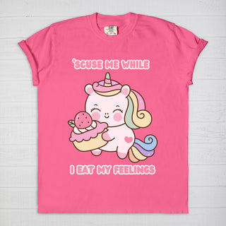 Eating My Feelings Unicorn T-Shirt