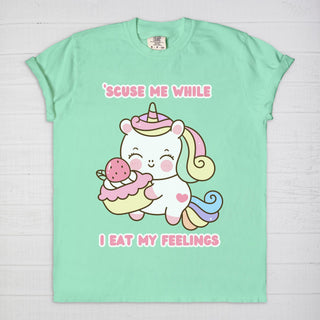 Eating My Feelings Unicorn T-Shirt