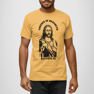 Mens funny t-shirts, Jesus, Cheeses of Nazareth