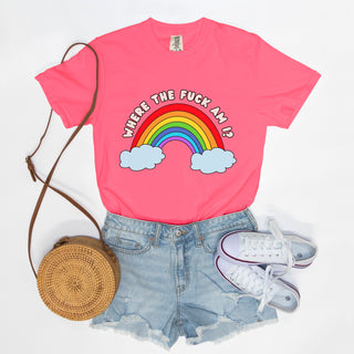 Where the F*ck Am I? Funny Existential Crisis Over a Rainbow T-Shirt