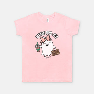 Youth Girls Boo-Jee Bougie Cute Halloween Ghost T-Shirt