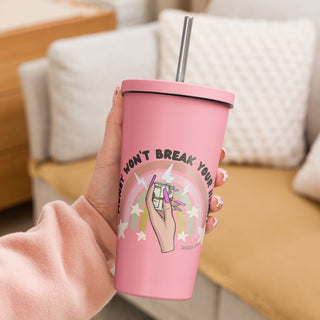 Boss Babe Women's Funny Insulated Drink Tumbler w/Straw