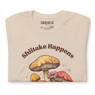 Shiitake Happens 70s Mushroom Unisex T-Shirt